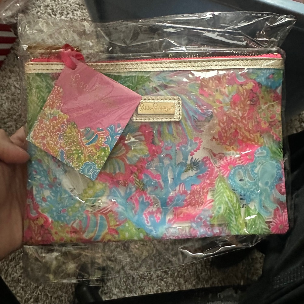 Lilly Pulitzer Agenda Bonus Pack Pouch Sticker Sheets Pen Holder Set New